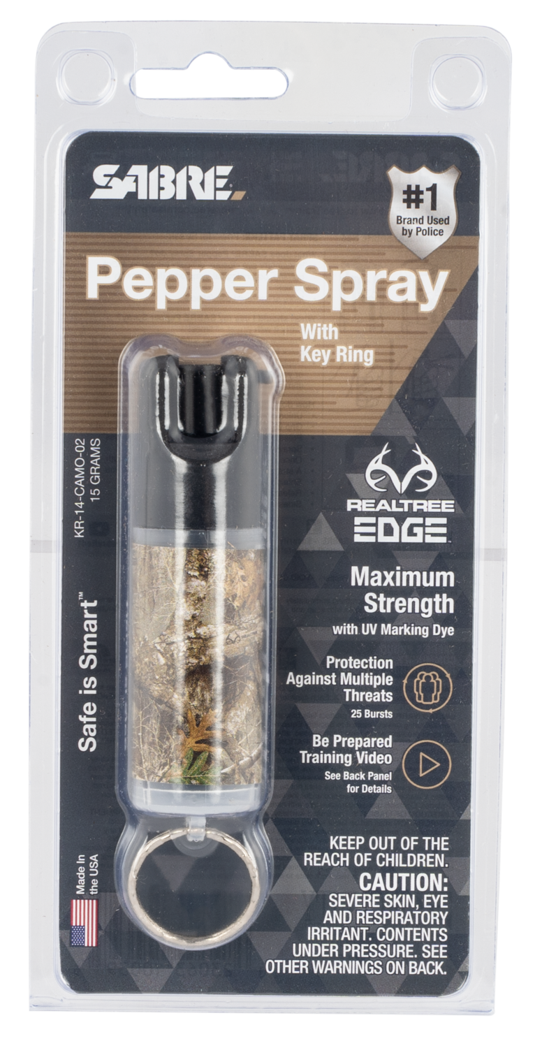Sabre Pepper Spray, Sec Kr14camo02  Camo Key Ring Pepper Spray