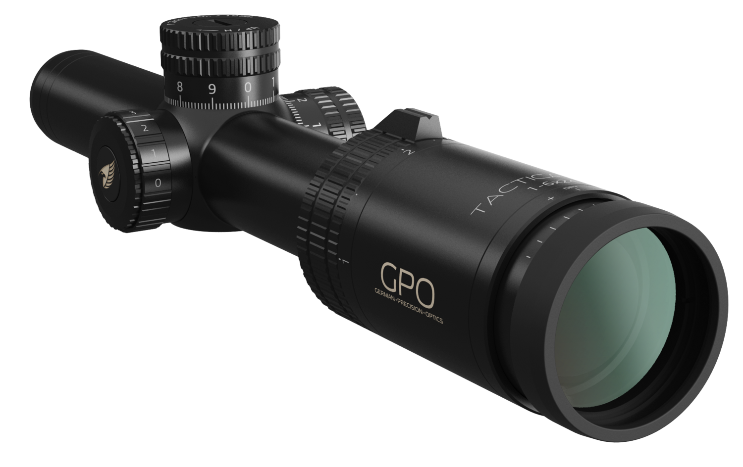 German Precision Optics Gpotac, Gpo R610 Tactical    1-6x24itac    Black