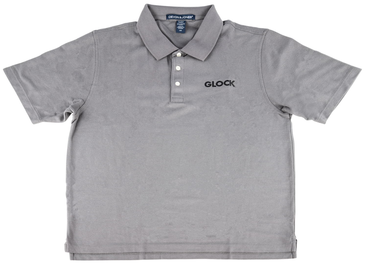 Glock Classic Polo, Glock Ap95875  Classic Cotton Polo  Grey        Md
