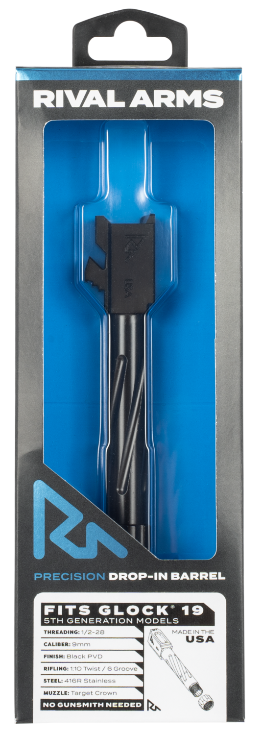 Rival Arms Precision, Rival Ra20g204a    Brl Glock19 Gen5 V1 Thrd Blk