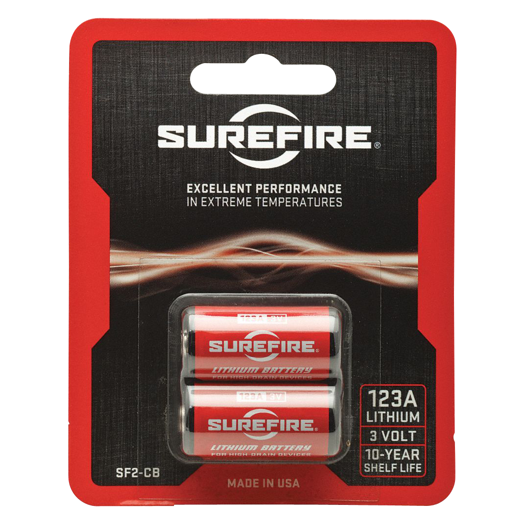 Surefire Cr123a, Sf Sflfp123    Sf123a Batteries Rec(2)