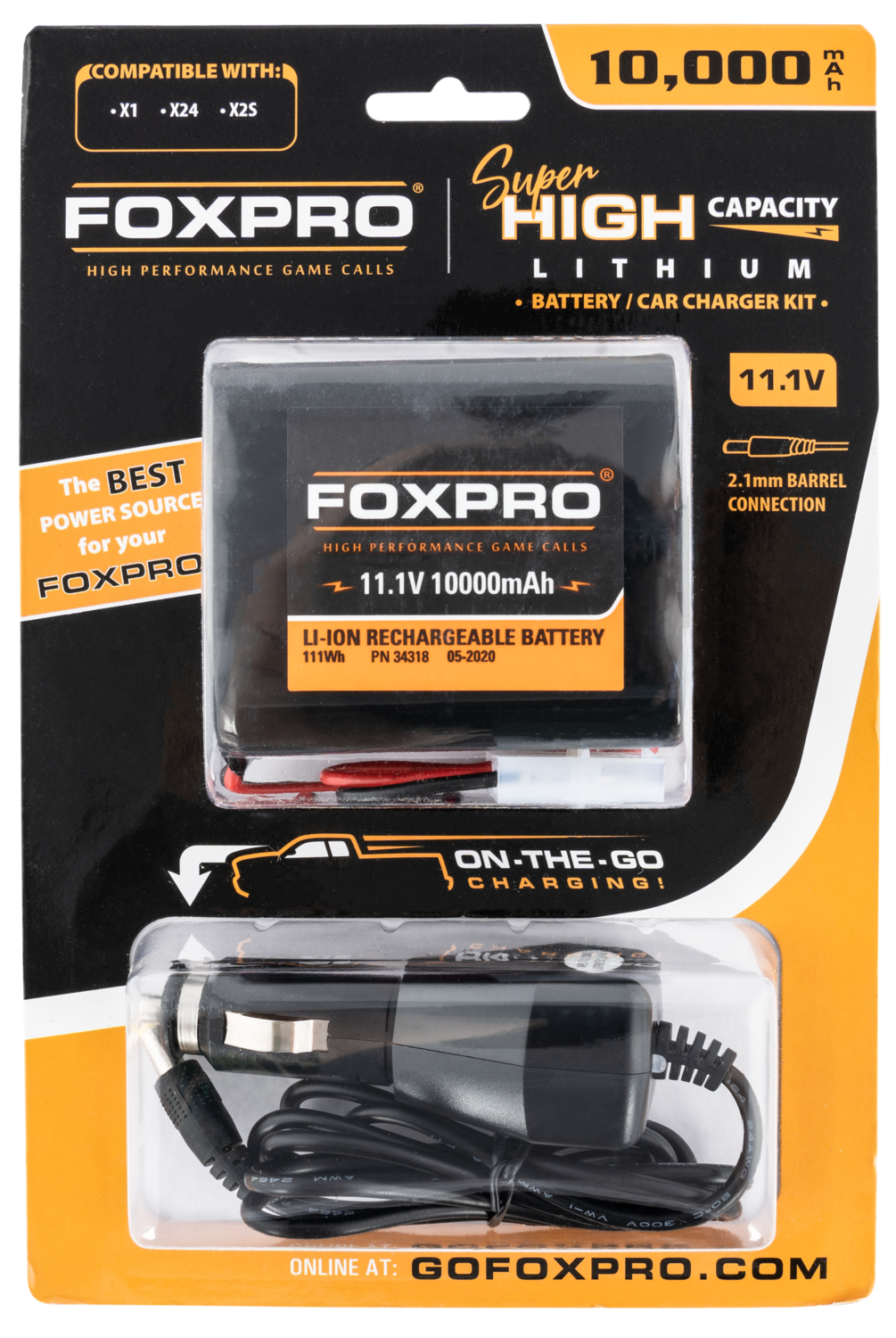 Foxpro Battery & Car Charger, Foxpro Supbattchg             Bttery/charg
