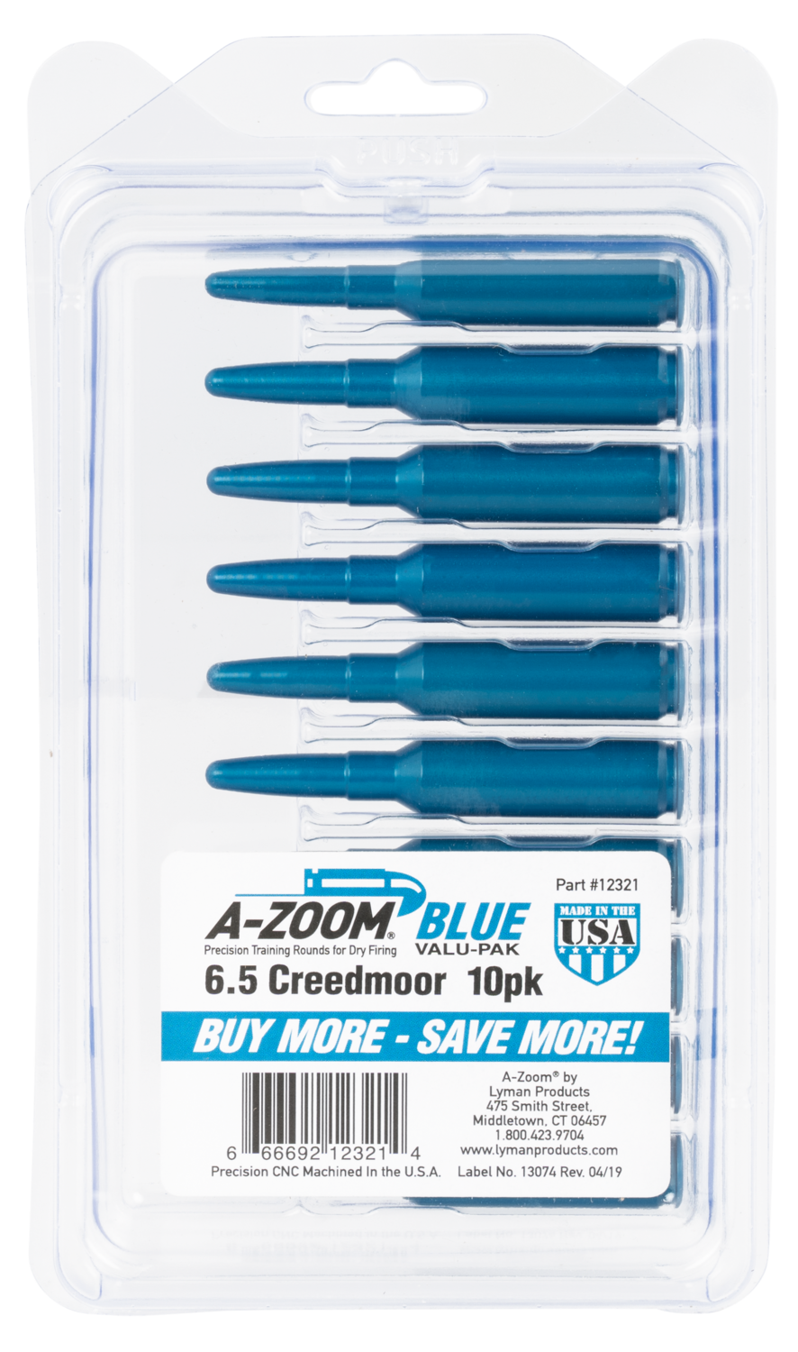A-zoom Value Pack, Azoom 12321      Snap Cap Blue 6.5            10pk
