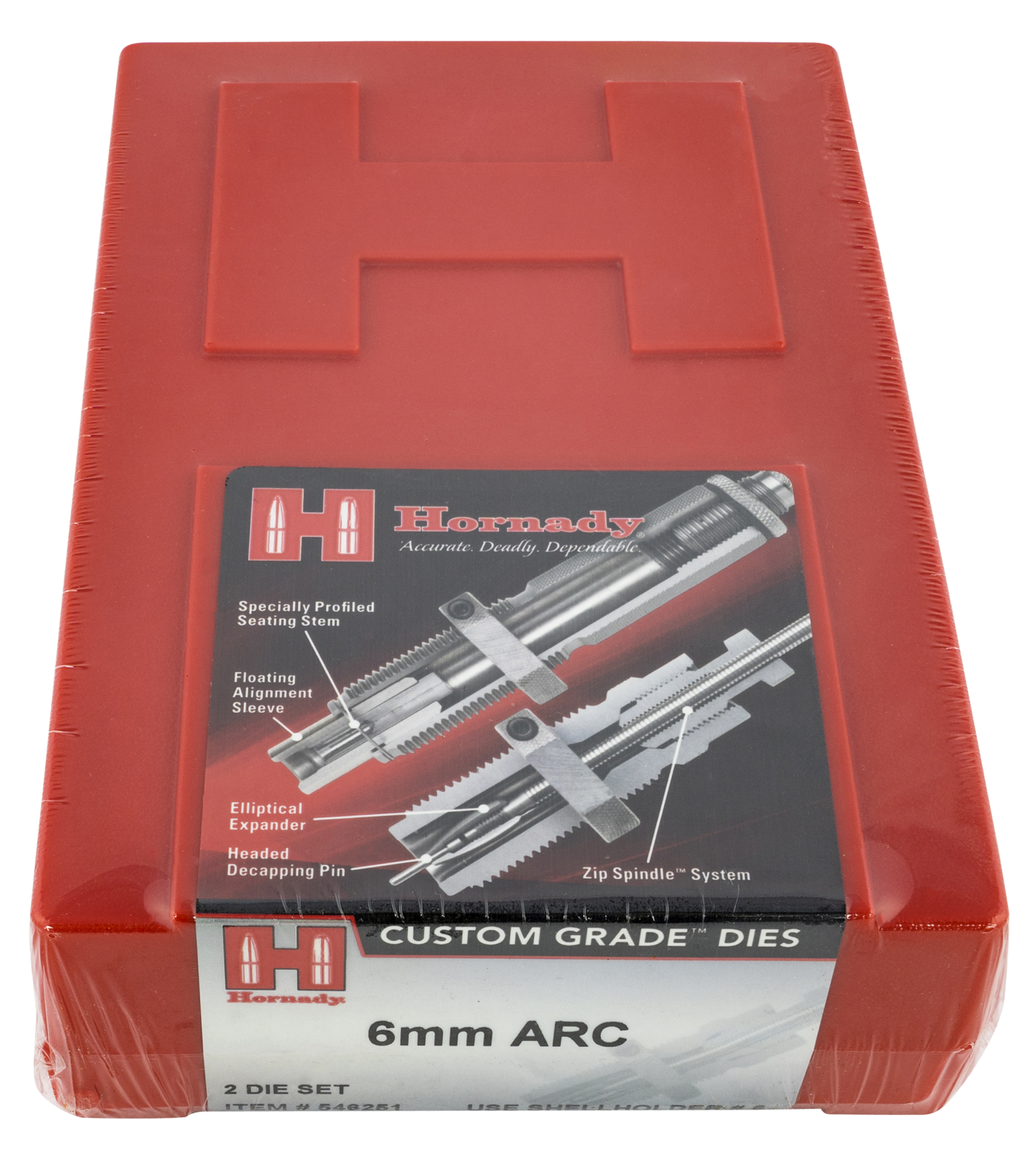 Hornady Custom Grade, Horn 546251  Ser3 2-die Set 6mm Arc