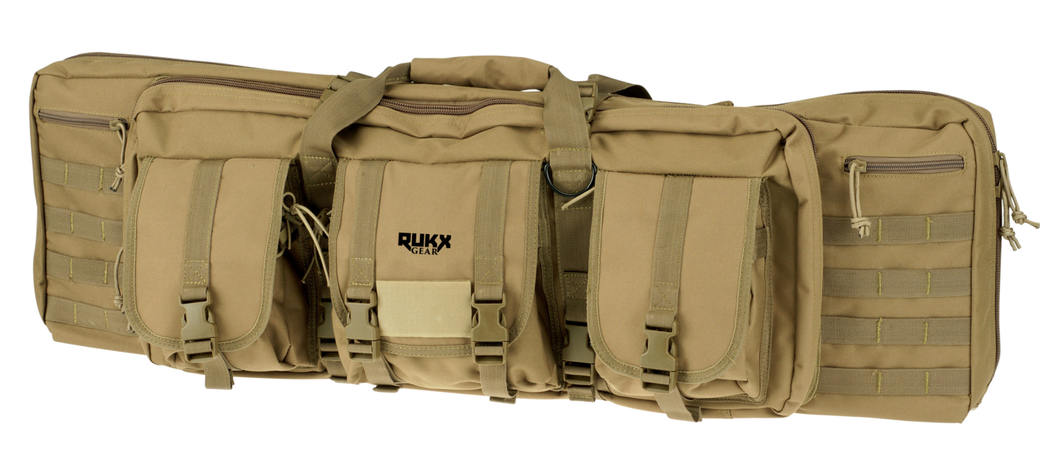 Rukx Gear Tactical, Rukx Atict42dgt 42in Tact Dbl Gun Case Tan