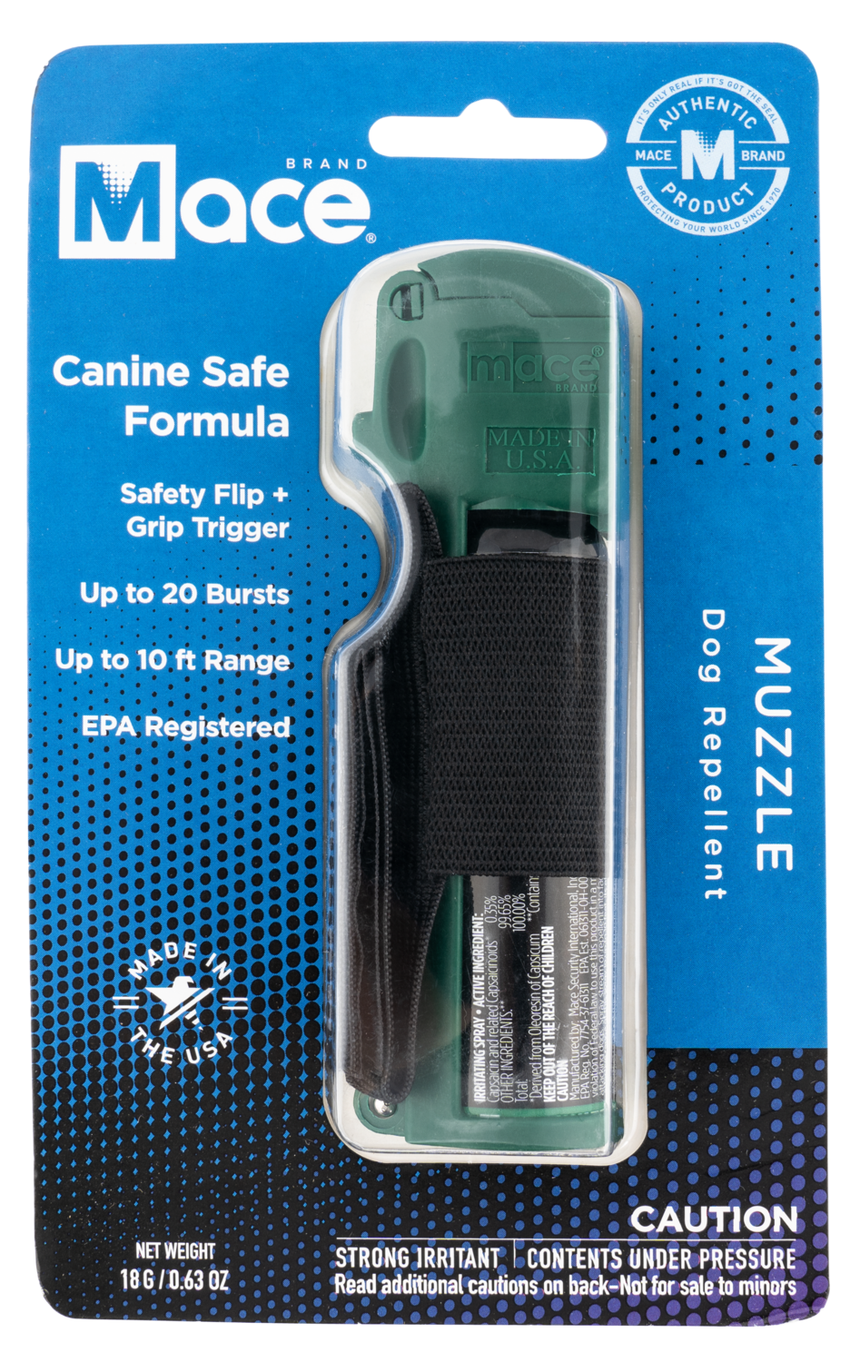 Mace Muzzle Caine Deterrent, Msi 80536 Muzzle Canine Deterrent 14g