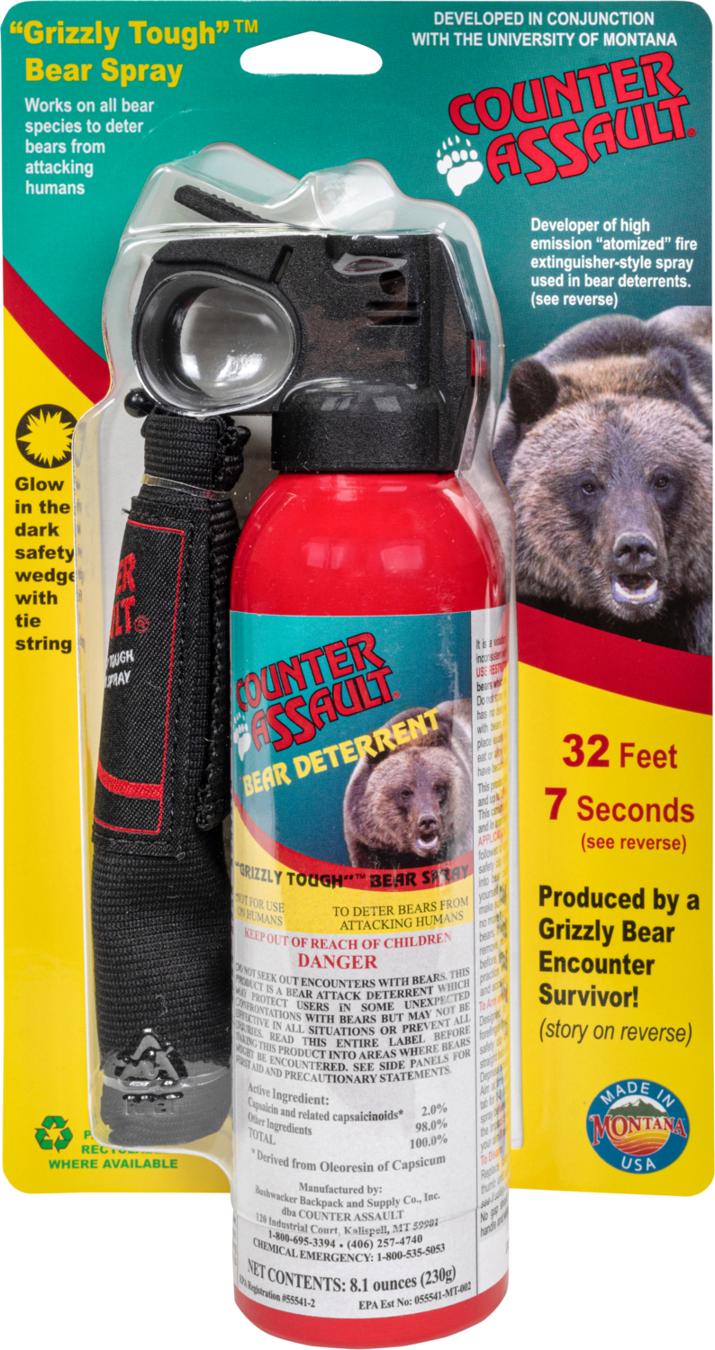 Counter Assault Bear Spray, Amk 15067025 Counter Assault Bear Spray 8.1 W/hols