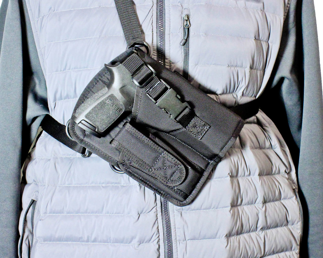 Desantis Gunhide Yukon Hunting Rig, Des M72balaz0 Yukon Hunting Rig Rt Blk Lrg Semi-at