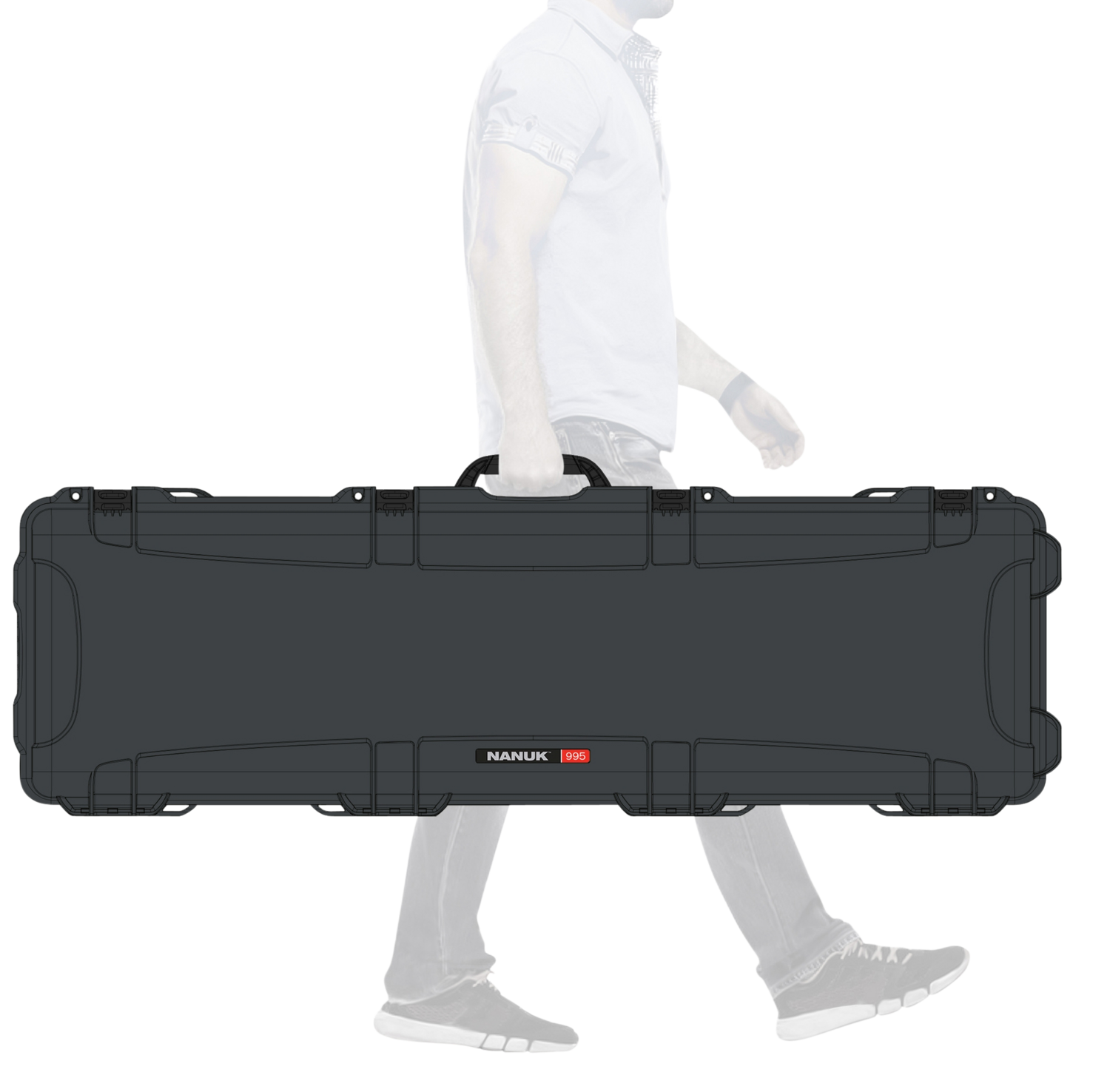 Nanuk (plasticase Inc) 995, Nanuk 9951007    Nanuk Case W/foam Graphite