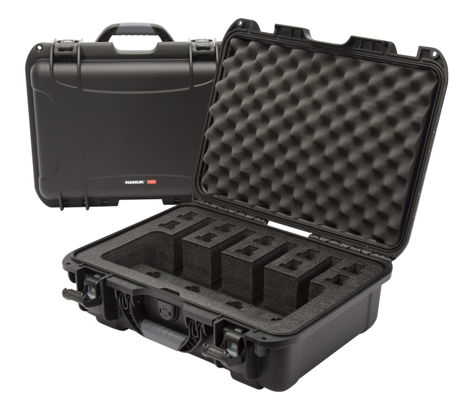 Nanuk (plasticase Inc) 925, Nanuk 9254up1    Nanuk Case W/foam 4up Black