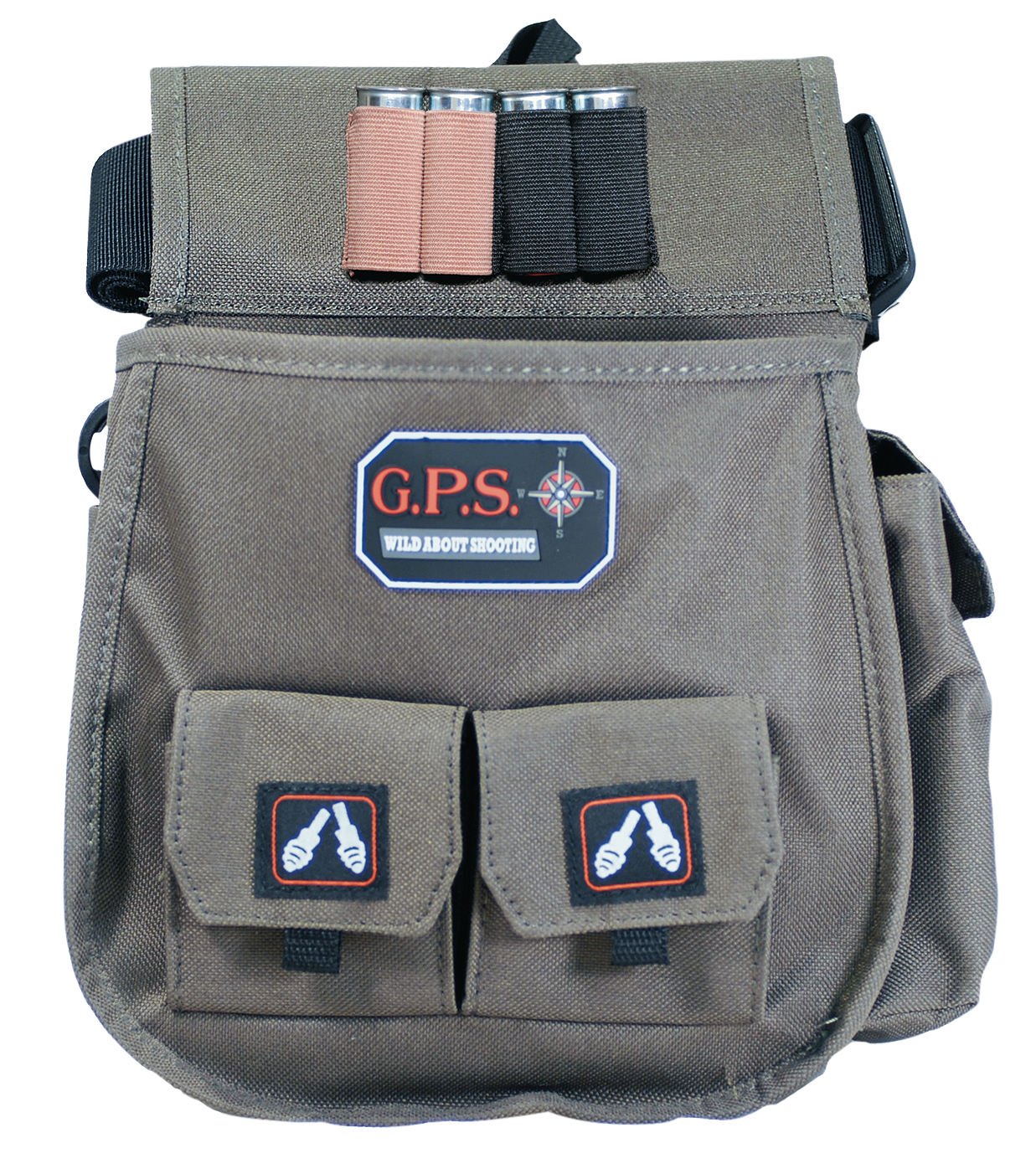 G*outdoors Deluxe Double, Gps 1093csp     Dlx Shell Pch Twin Pch Belt  Olive