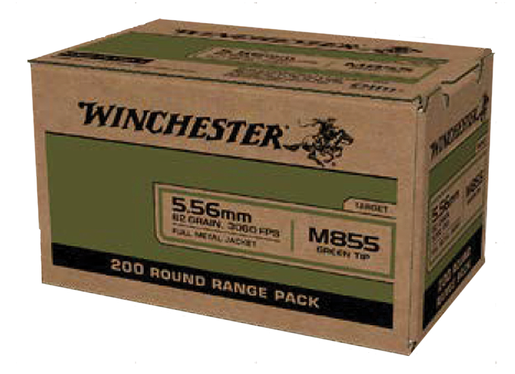 Winchester Ammo Usa, Win Wm855200   5.56 M855  62 Fmj Lc          200/4