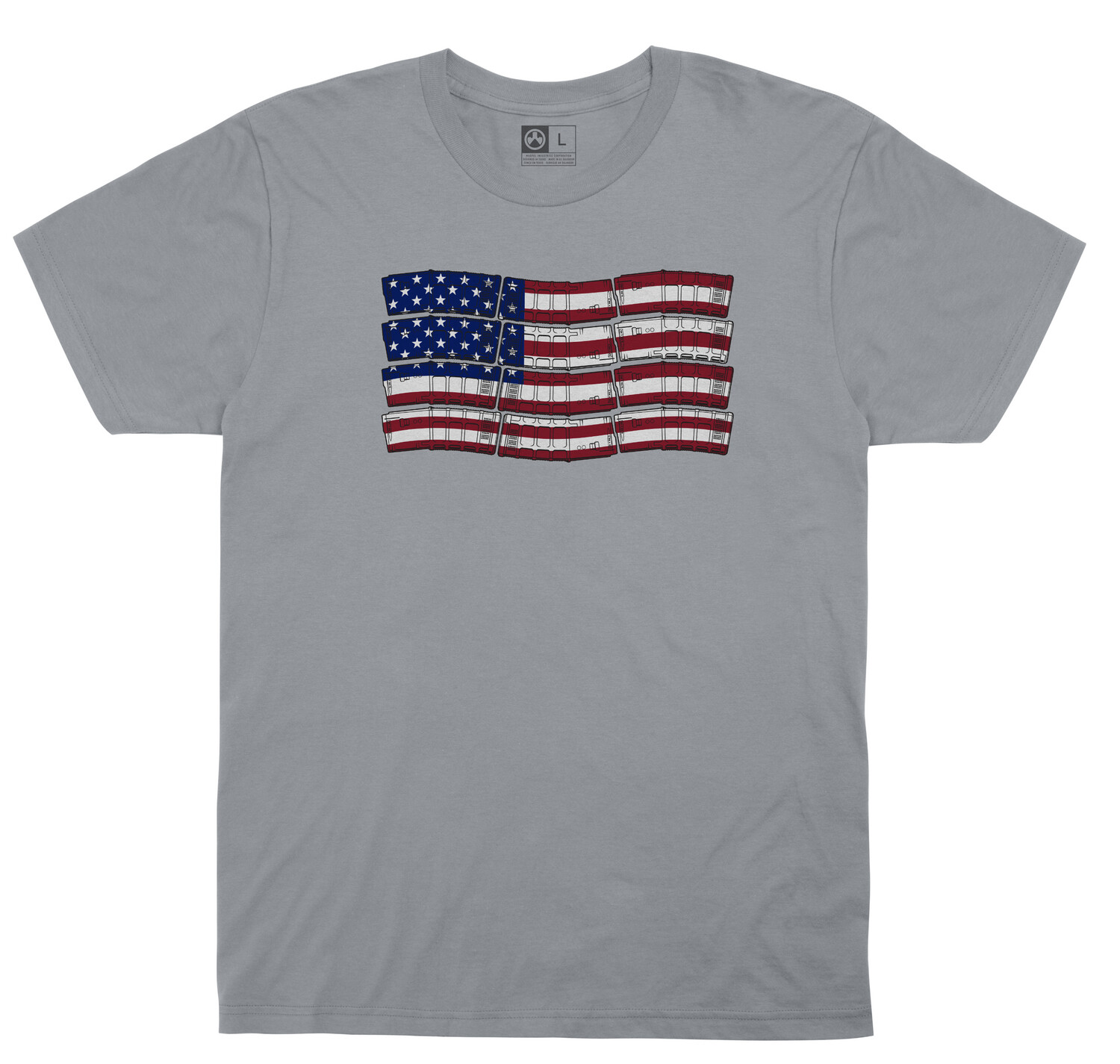 Magpul Industries Corp P-mag Flag, Magpul Mag1180-040-s   Pmag Flag Cot Shirt Sm Slvr