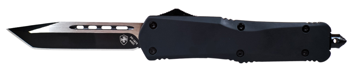 Templar Knife Black Rubber, Temp Lbr231   Lrg   Blk Rubber  Tanto 440c Black