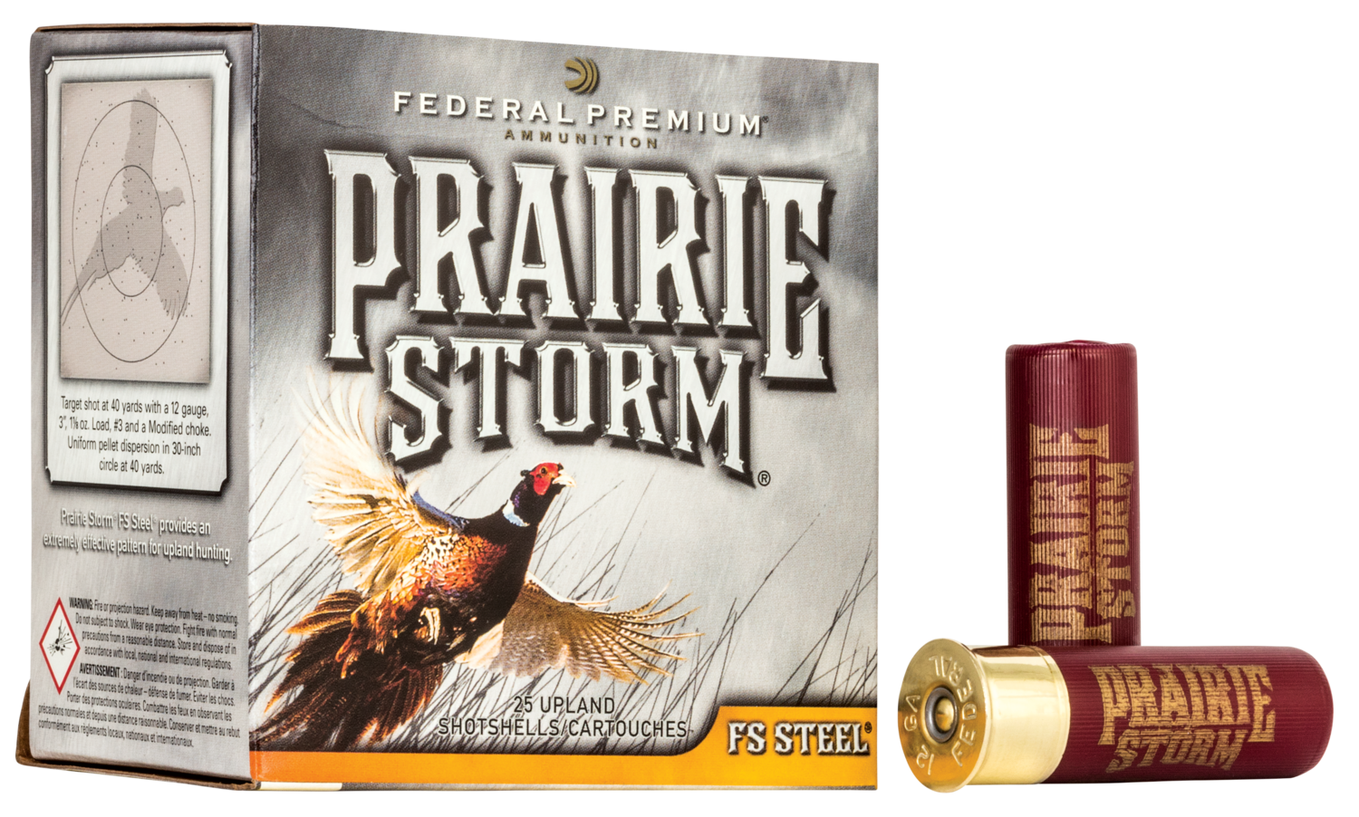 Federal Premium, Fed Pfsx147fs4 Prstrm    12 2.75 11/8 Stl    25/10