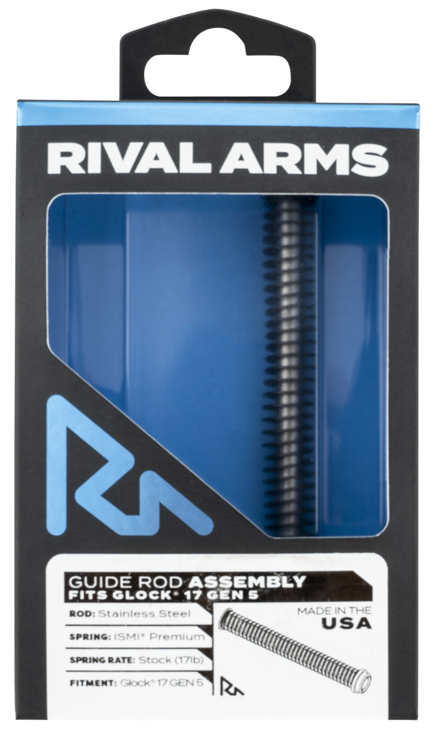 Rival Arms Guide Rod Assembly, Rival Ra50g121s    Guide Rod Asm Glk 17 Gen5 Ss