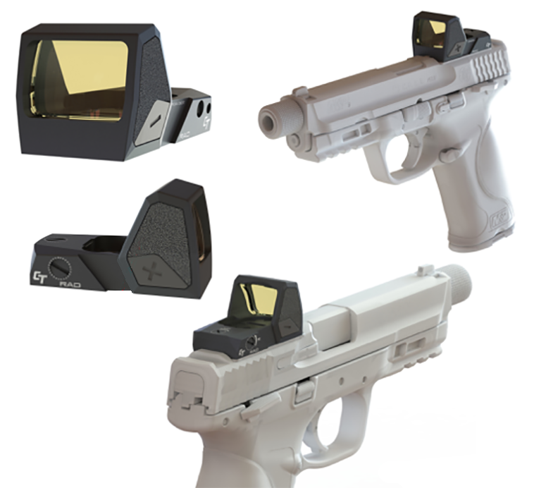 Crimson Trace Rad, Crim 01-01780    Ct Rad Red Open Reflex Sight Red