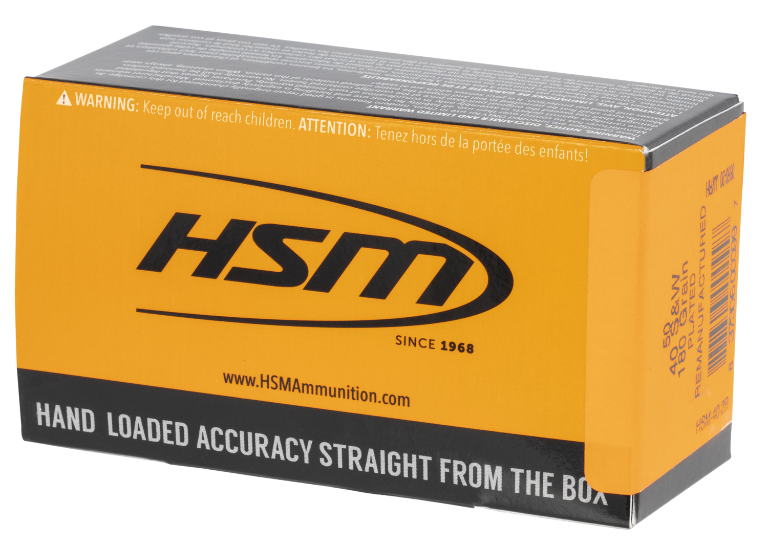 Hsm Training, Hsm 402r         40sw    180 Fmj Remanuf     50/20