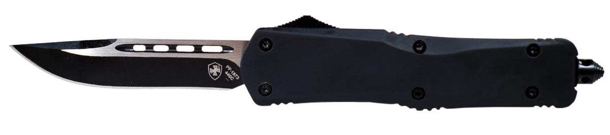 Templar Knife Black Rubber, Temp Lbr331   Lrg   Blk Rubber  Drop Point 440c