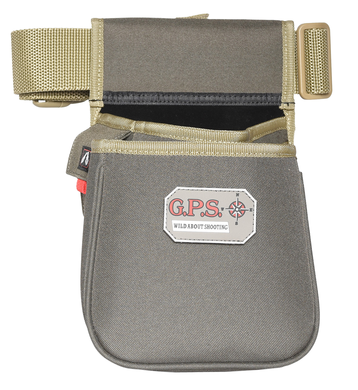 G*outdoors Shotshell Pouch, Gps 960csprk    Con Dbl Shell Pouch Web Blt    Grn