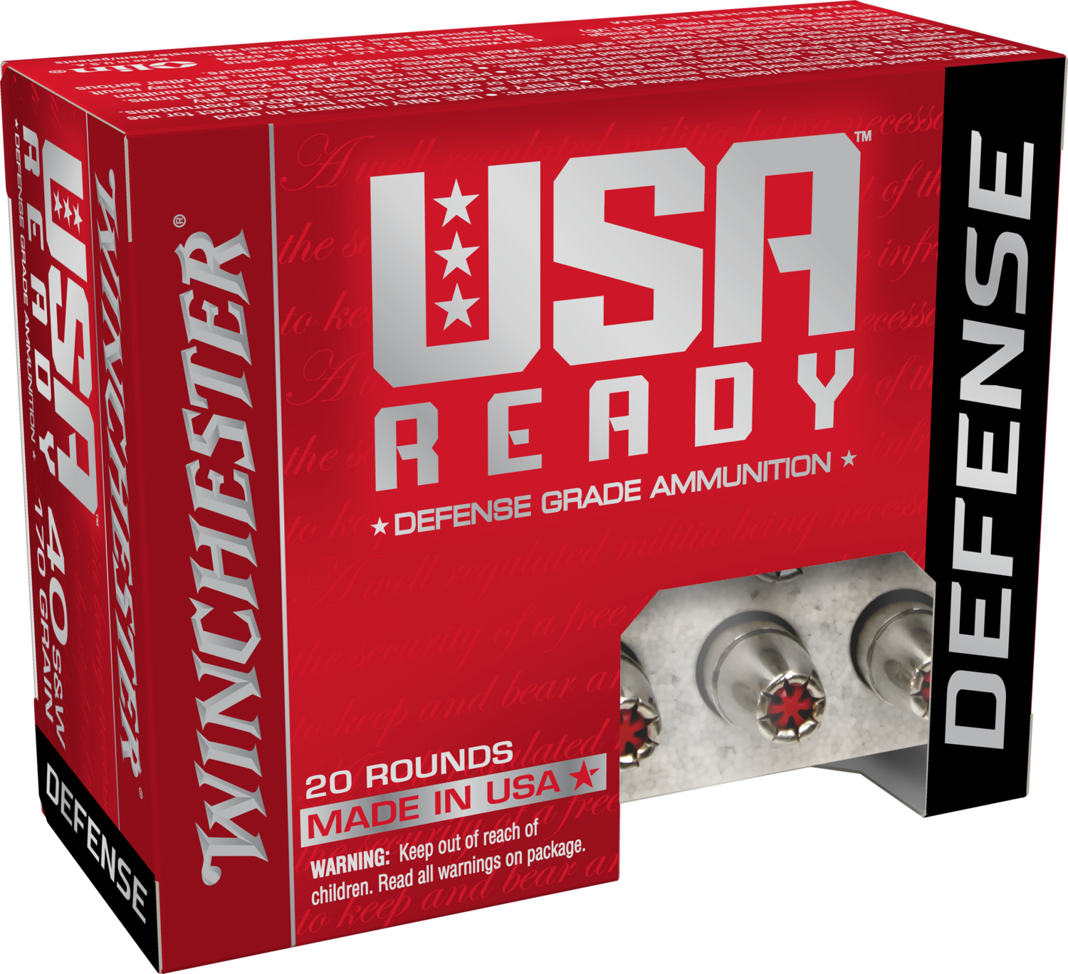 Winchester Ammo Usa Ready, Win Red40hp   40s        170 Hexhp Usready   20/10