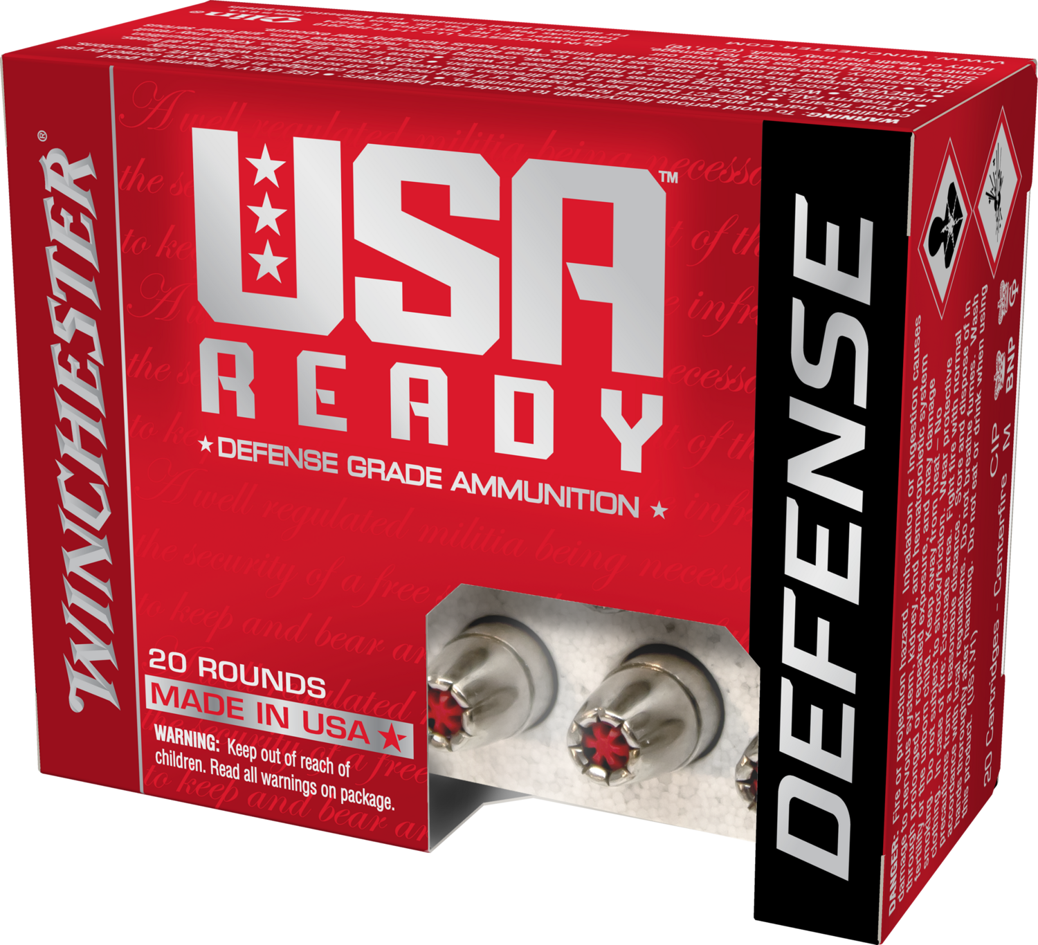 Winchester Ammo Usa Ready, Win Red45hp   45         200 Hexhp Usready   20/10