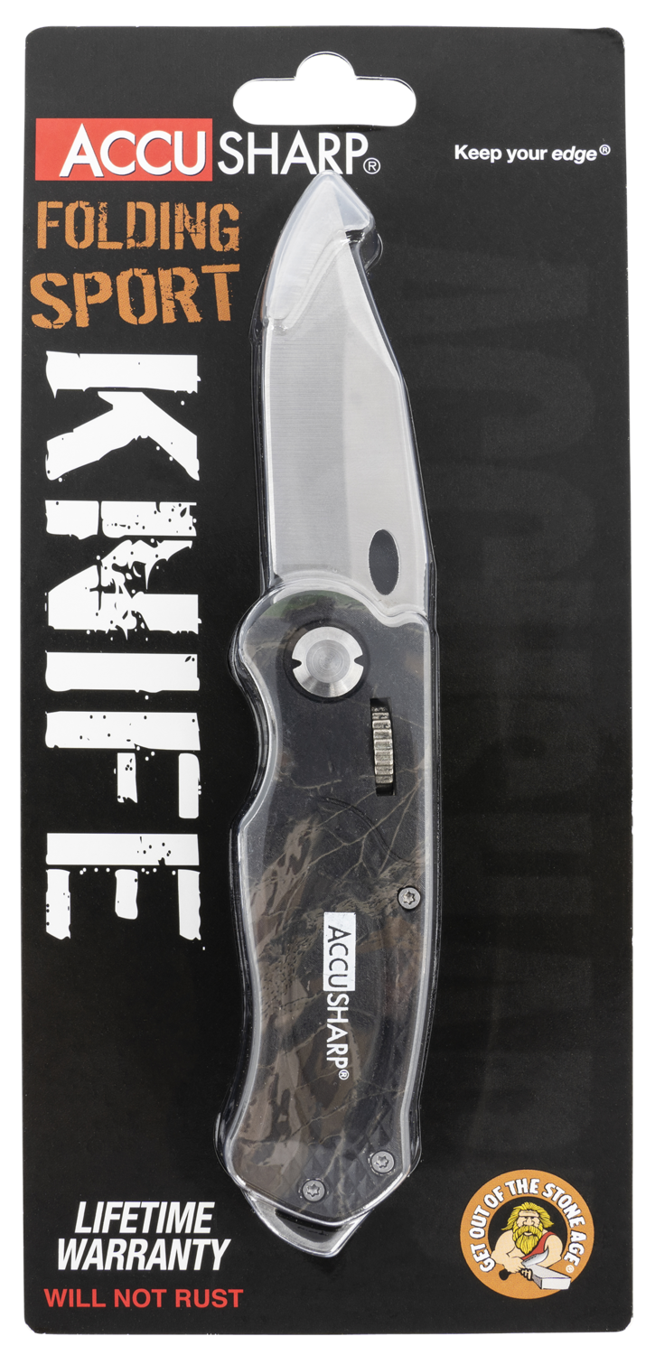 Accusharp Sport, Fpi 704c  Accusharp Folding Sport Knife Camo