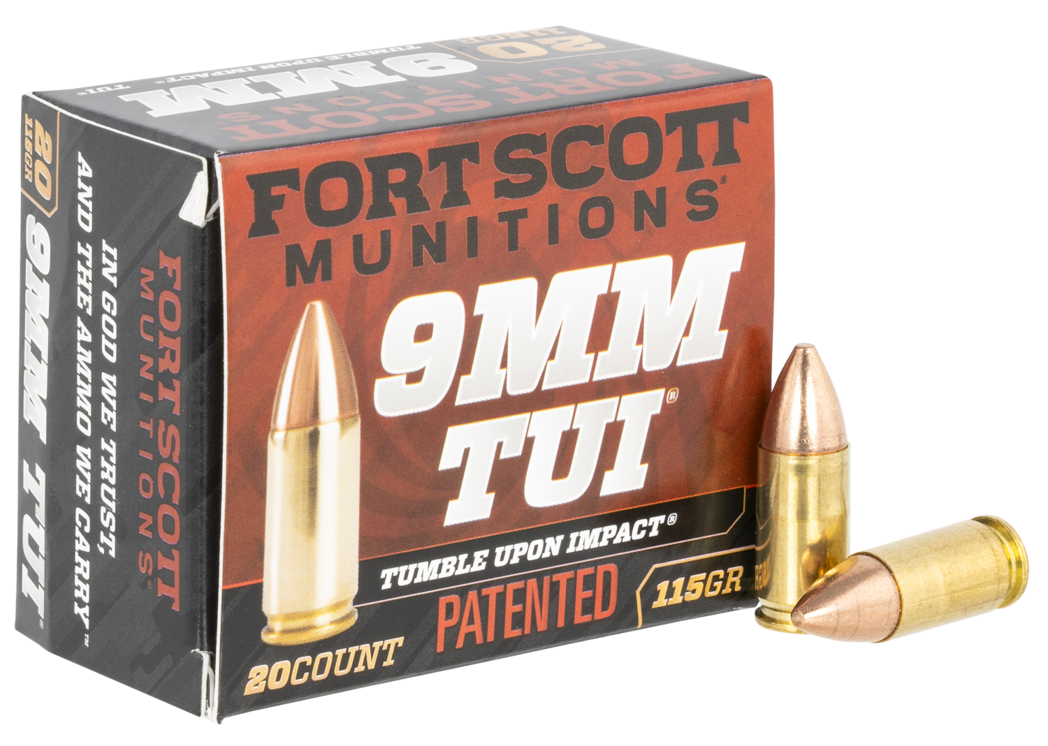 Fort Scott Munitions Tumble Upon Impact (tui), Fsm 9mm-115-scv      9mm    115gr Tui        20/25
