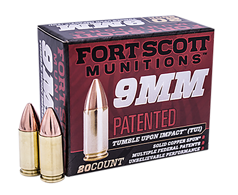 Fort Scott Munitions Tumble Upon Impact (tui), Fsm 9mm-115-scvtpd   9mm    115gr Tui Tpd-9  20/25