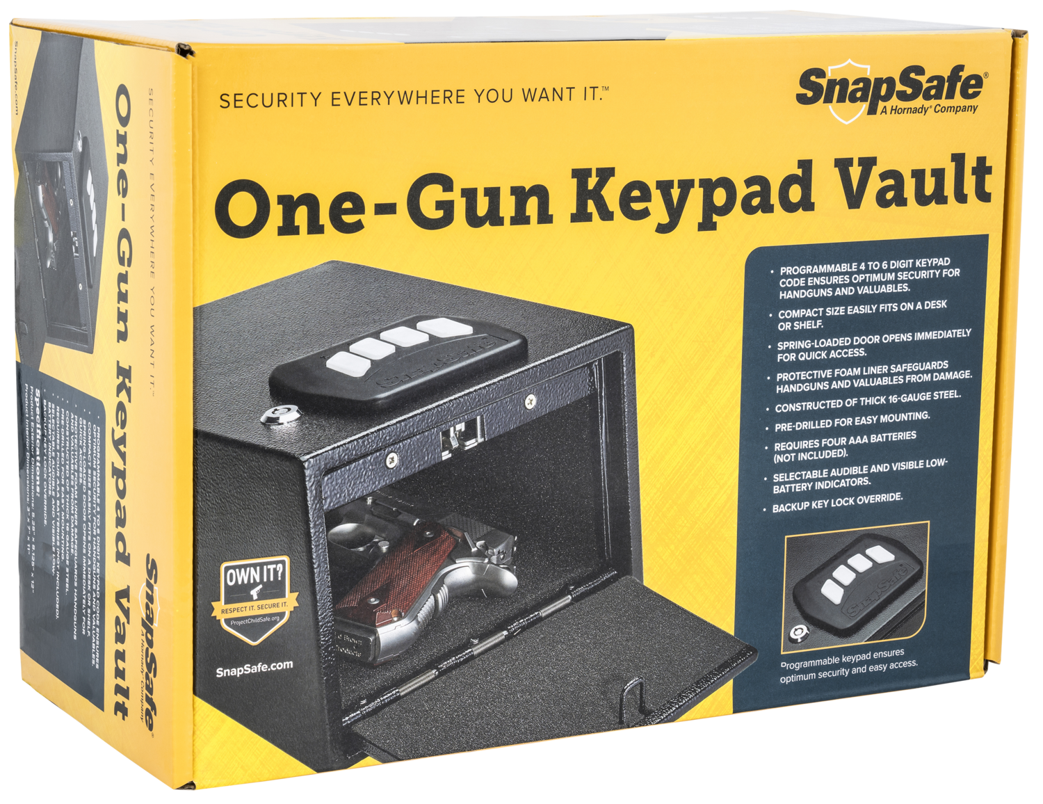 Snapsafe Snapsafe, Snapsafe 75433      Keypad Vault 1 Gun