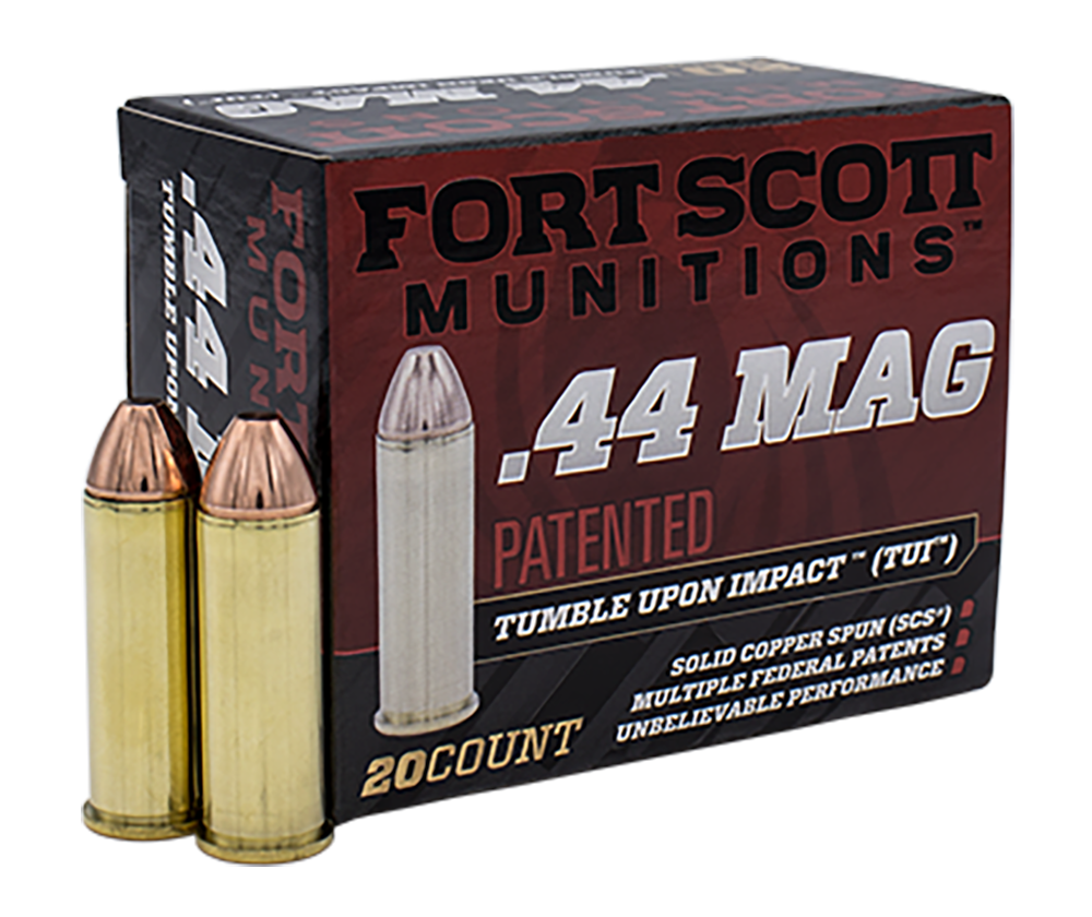 Fort Scott Munitions Tumble Upon Impact (tui), Fsm 44mag-200-scv    44mag  200gr Tui        20/25