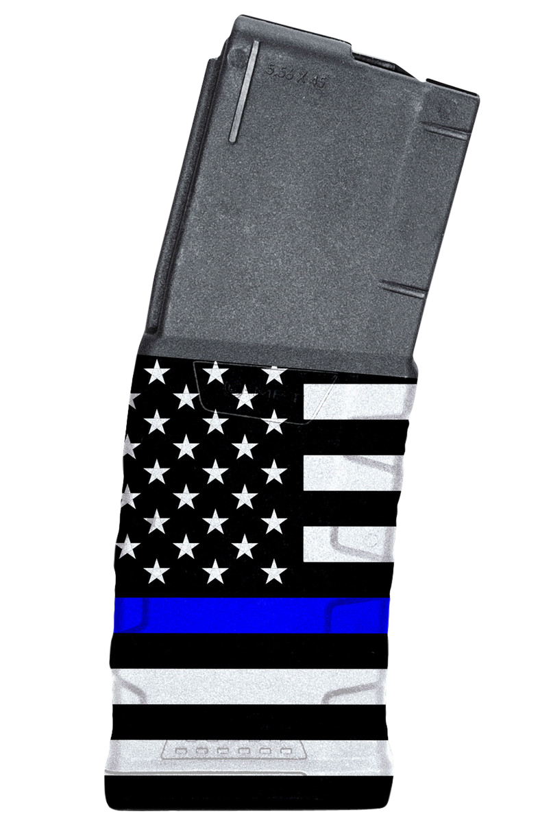 Mission First Tactical Extreme Duty, Mft Exdpm556-amb1   Ar15 223 Poly Mag 30r Blue Lne