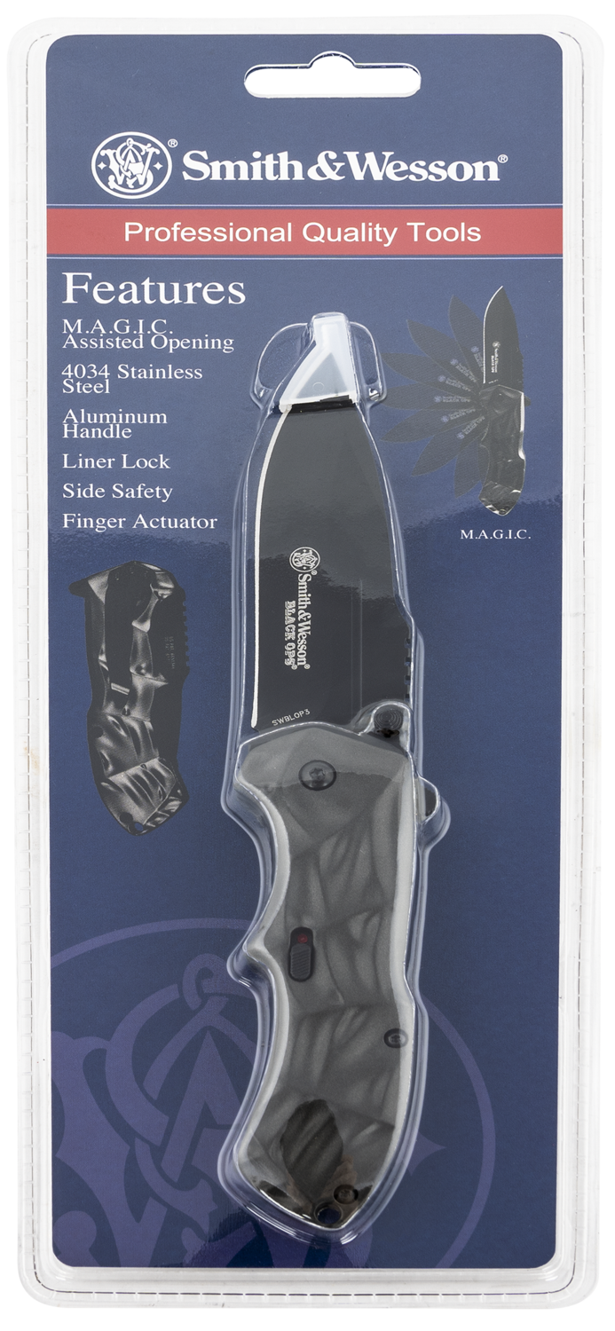 Sw Knives Black Ops, Swk Swblop3cp   Blackops Black