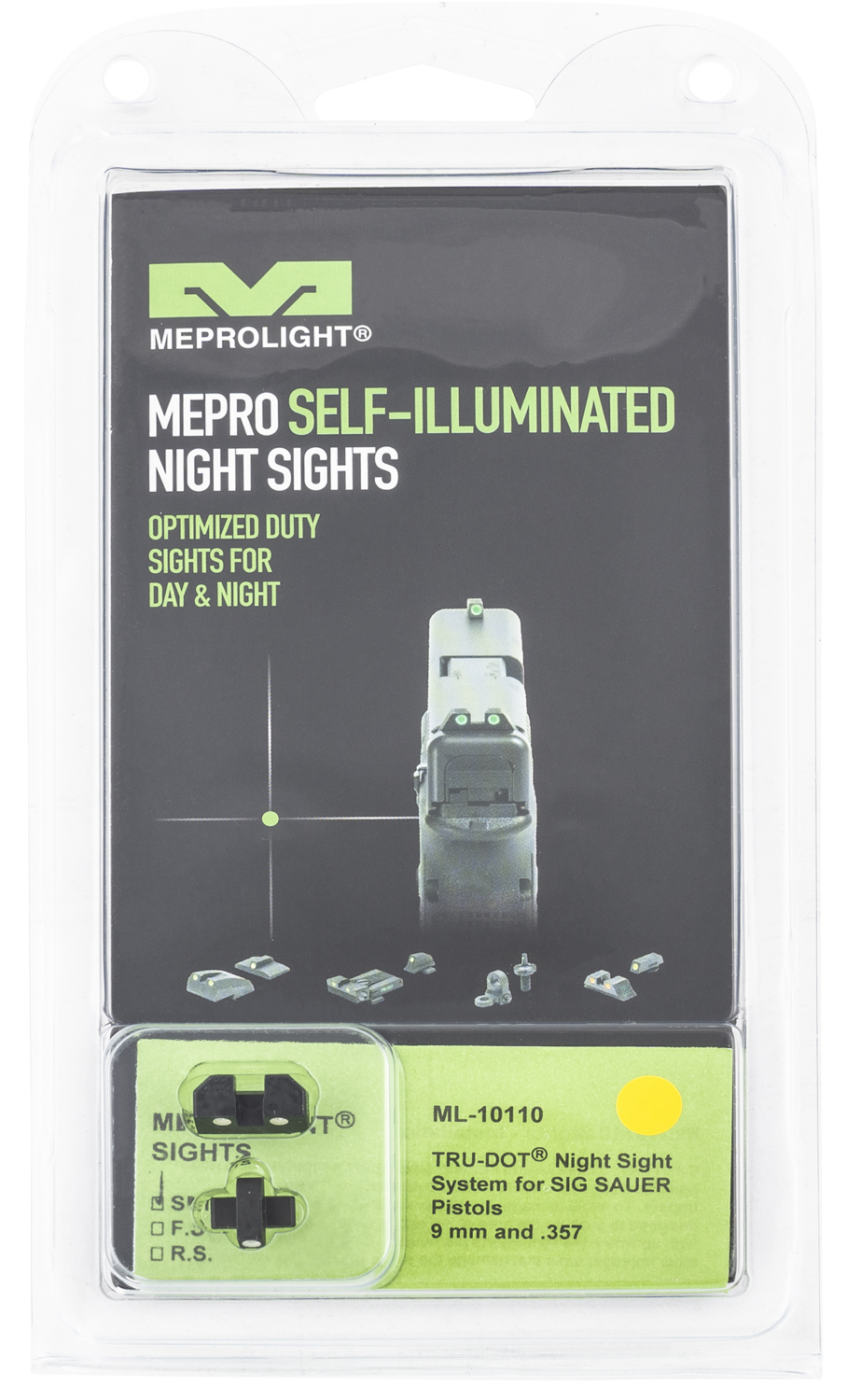 Mepro Usa Llc Mepro Tru-dot, Mepro 101103201  Trudot Sig P226/320/365   Grn/ylw