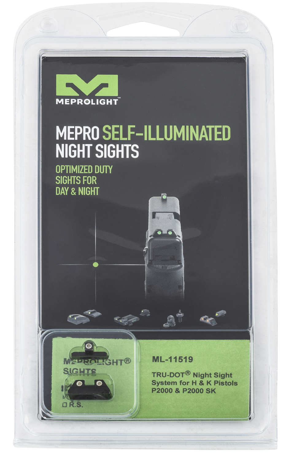 Mepro Usa Llc Mepro Tru-dot, Mepro 115193101   Trudot Hk P2000/p2000sk  Grn/grn