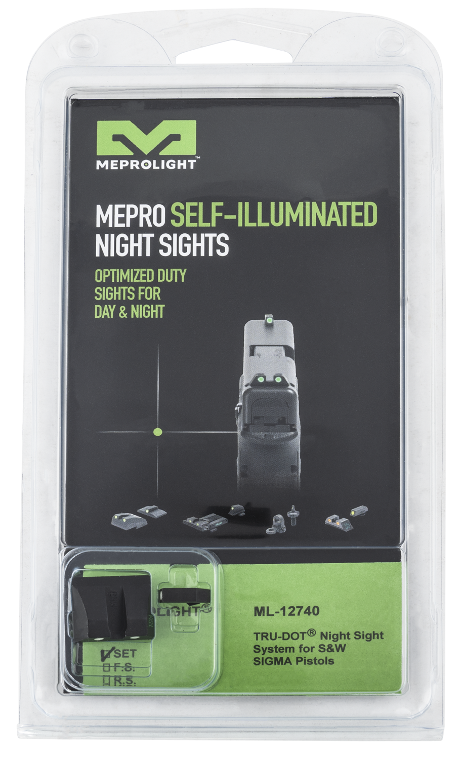 Mepro Usa Llc Mepro Tru-dot, Mepro 127403101   Trudot Sw Sdve/sigma     Grn/grn