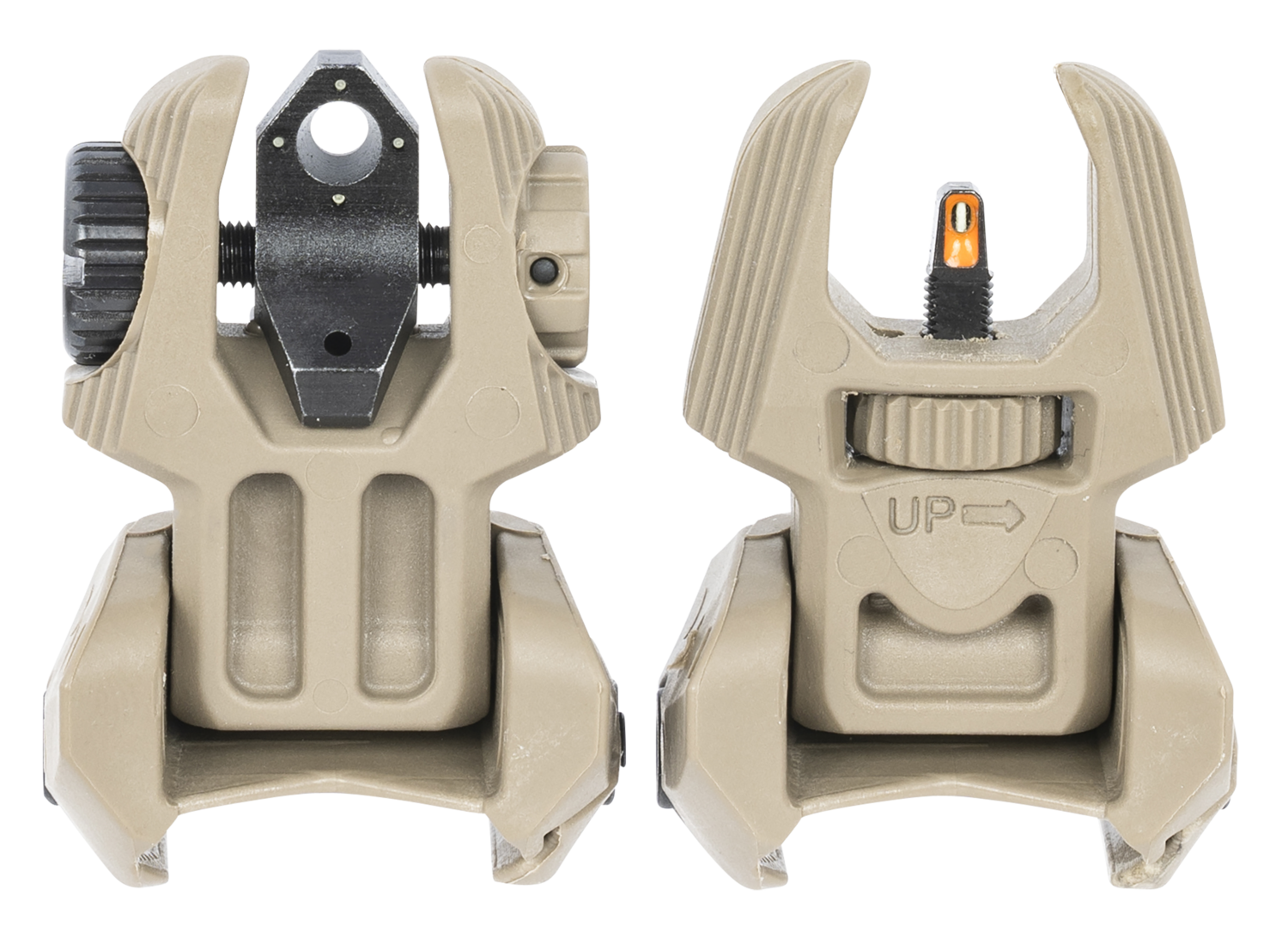 Mepro Usa Llc Fubs Self Illuminated Flip Backup Sights, Mepro 403440     Fubs-flip Backup Sght 4dot Fde