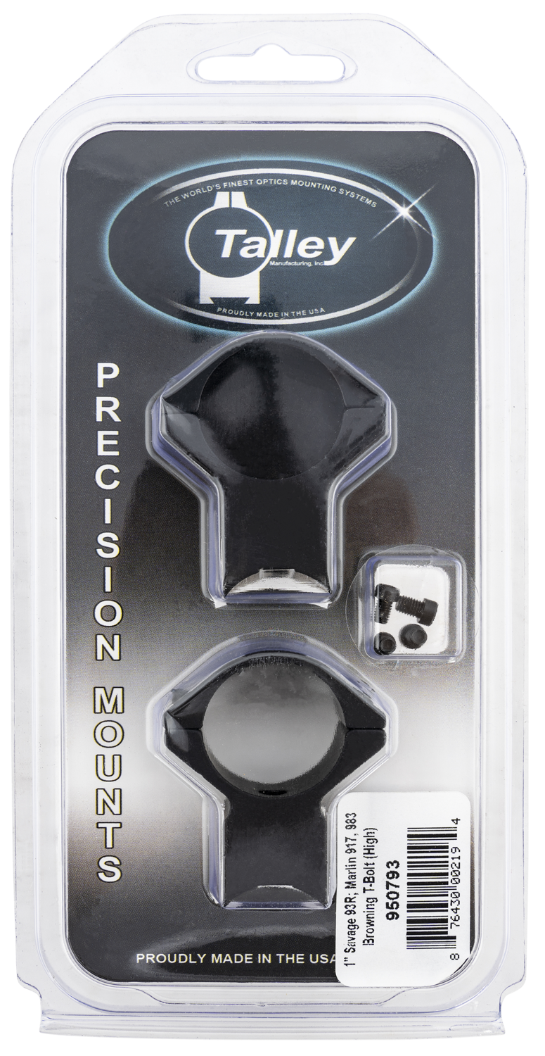 Talley Scope Ring Set, Tal 950793    1" Model 93r, B.mag, Mark Ii (high)