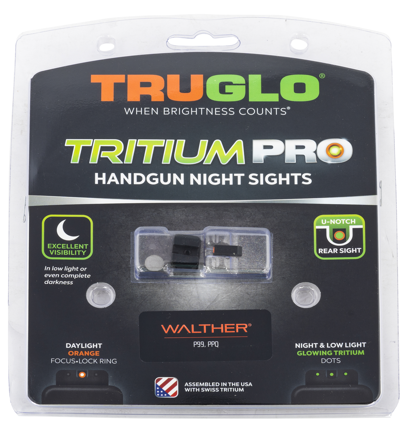 Truglo Tritium Pro, Tru Tg-tg231w1c   Trit Pro Walt Ppq Set Orn