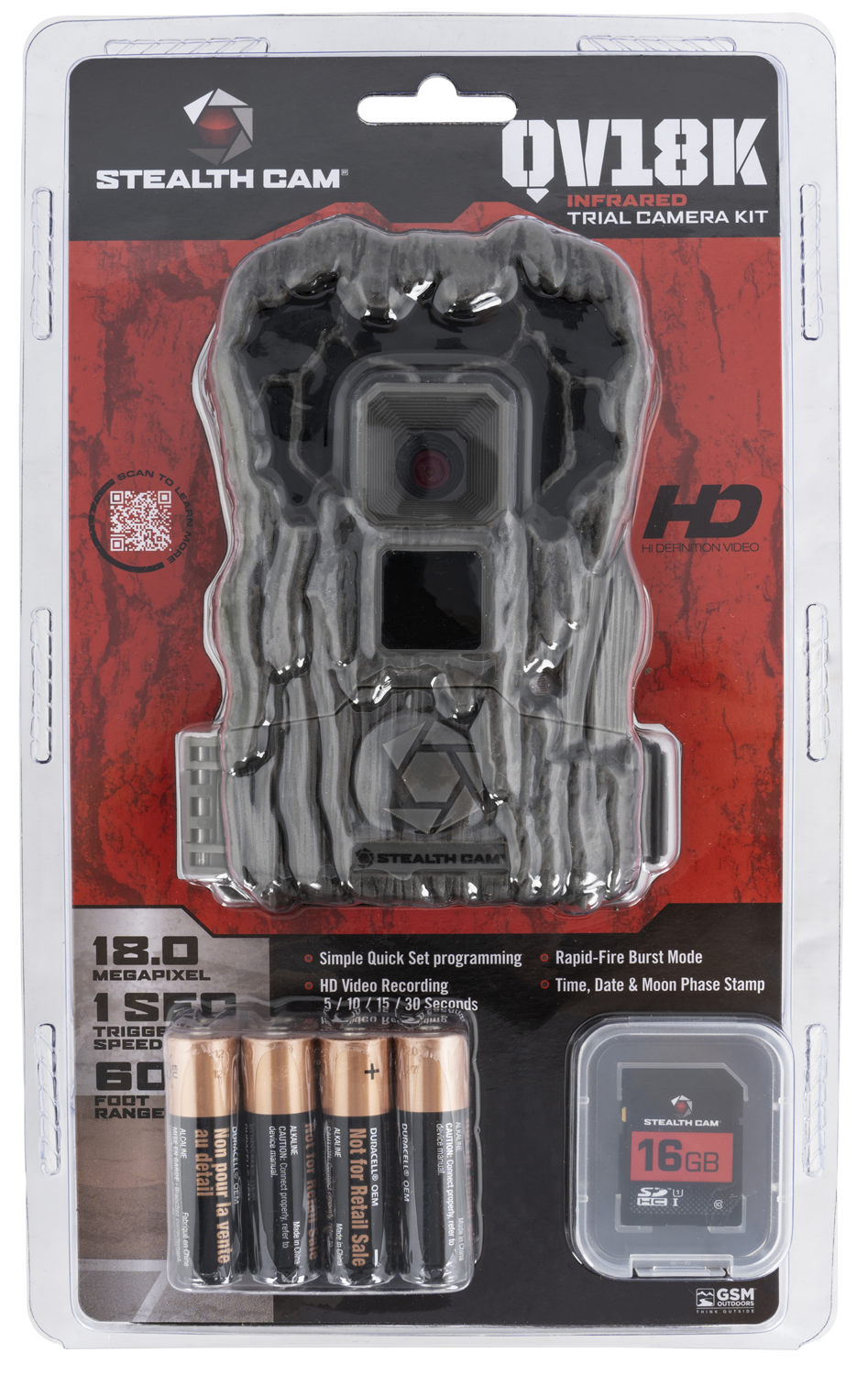 Stealth Cam Qv18, Steal Stc-qv18k        18mp Qv18 Combo