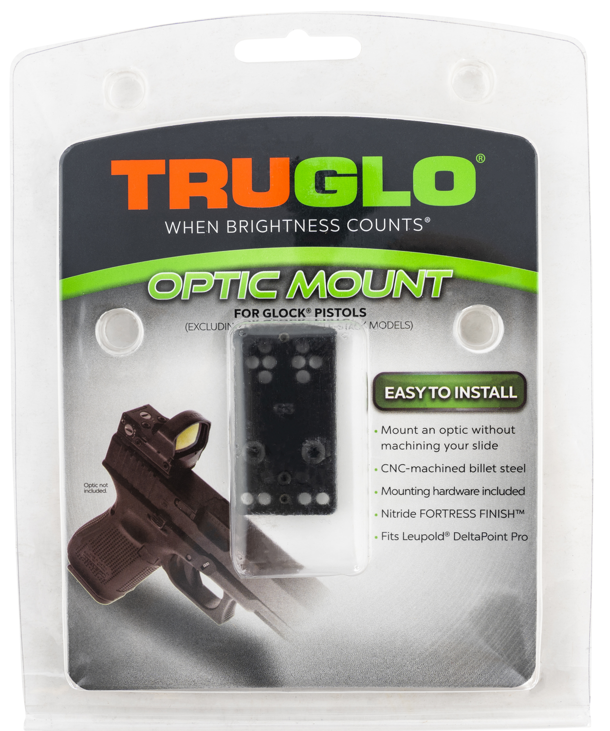 Truglo , Tru Tg-tg8950g3  Mnt Sld Optic Glock Dpp Shield