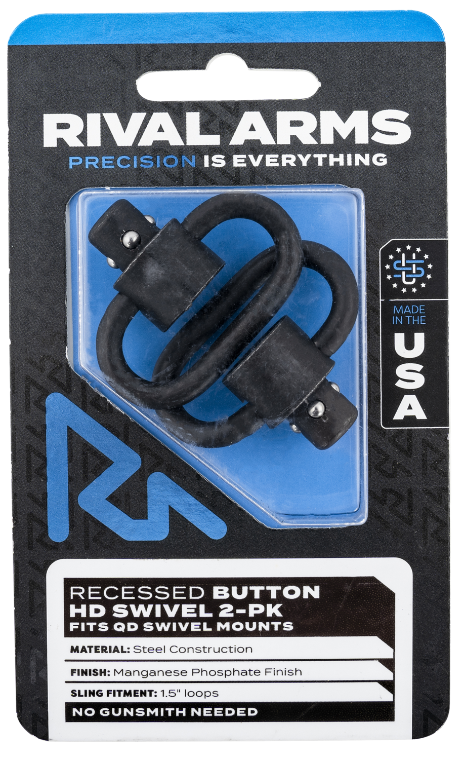 Rival Arms Hd Swivel Set, Rival Rara92s2a   Quick Detach Fl Swivel Set