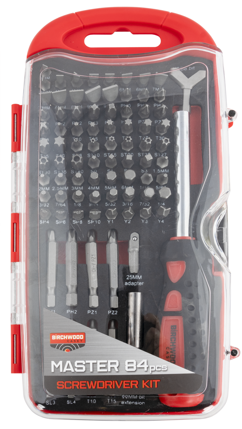 Birchwood Casey Master Screwdriver Kit, Bir Dlxsds         Master Screwdriver Set 84pc
