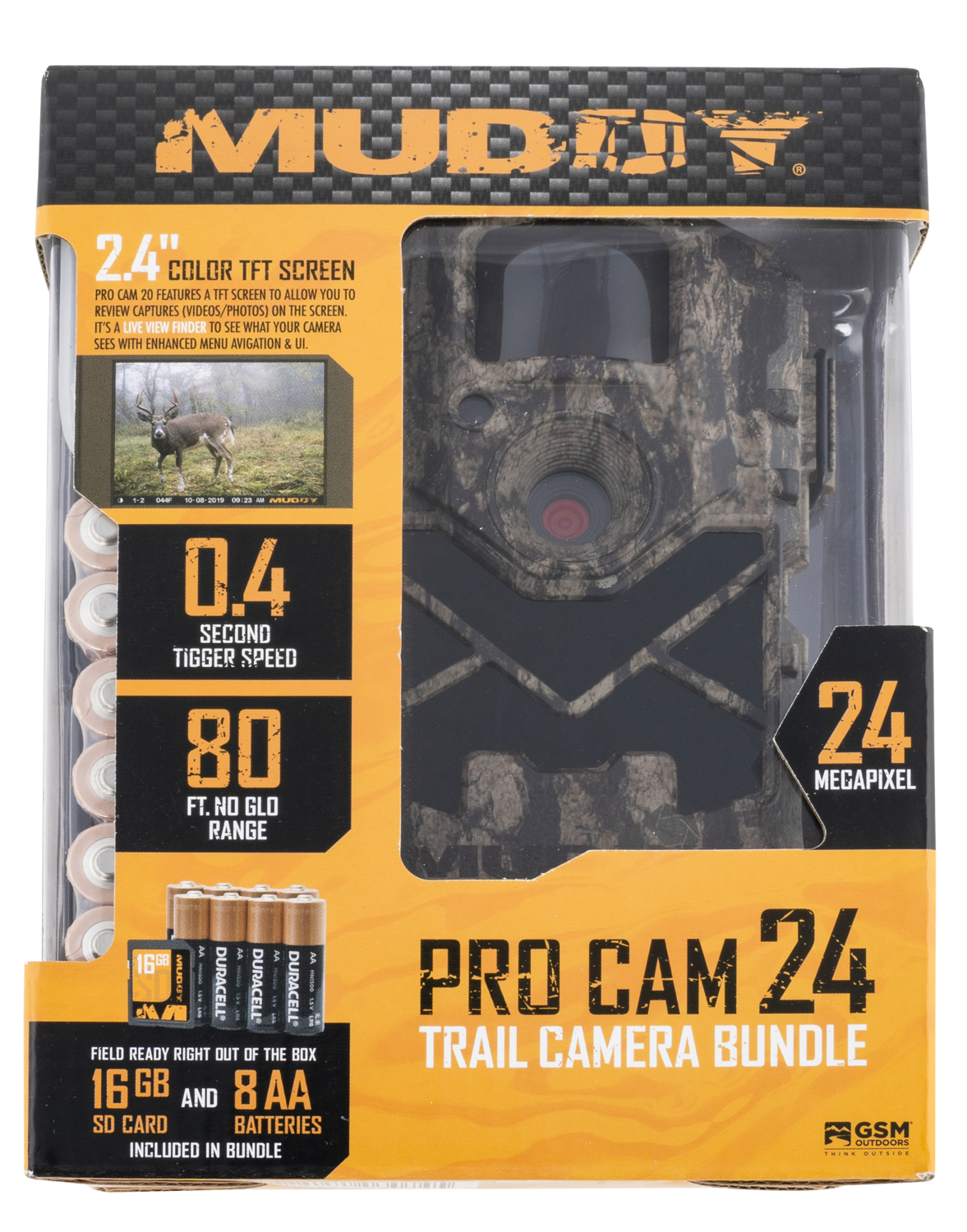 Muddy Pro-cam 24, Muddy Mud-mtc24vk   Mtc24vk 24mp W  6aa 16sd Card