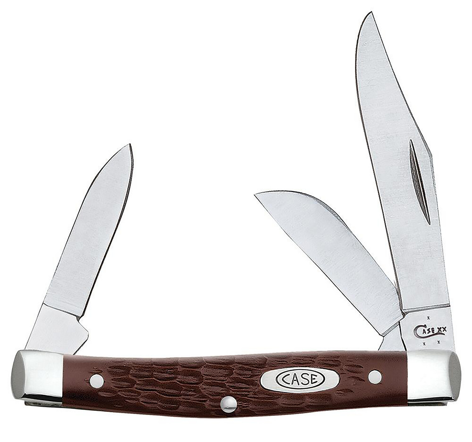 Case Stockman, Case 00106 Brown Syn Standard    Jig Med Stockman