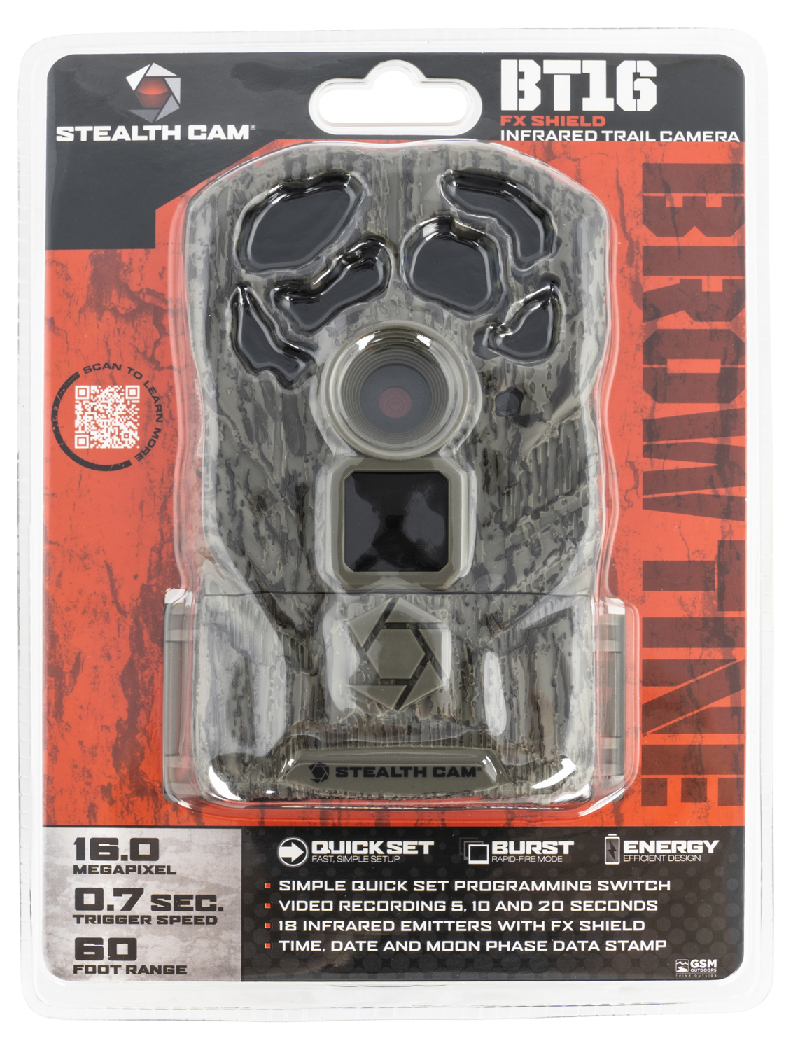 Stealth Cam Browtine, Steal Stc-bt16         16mp Browtine