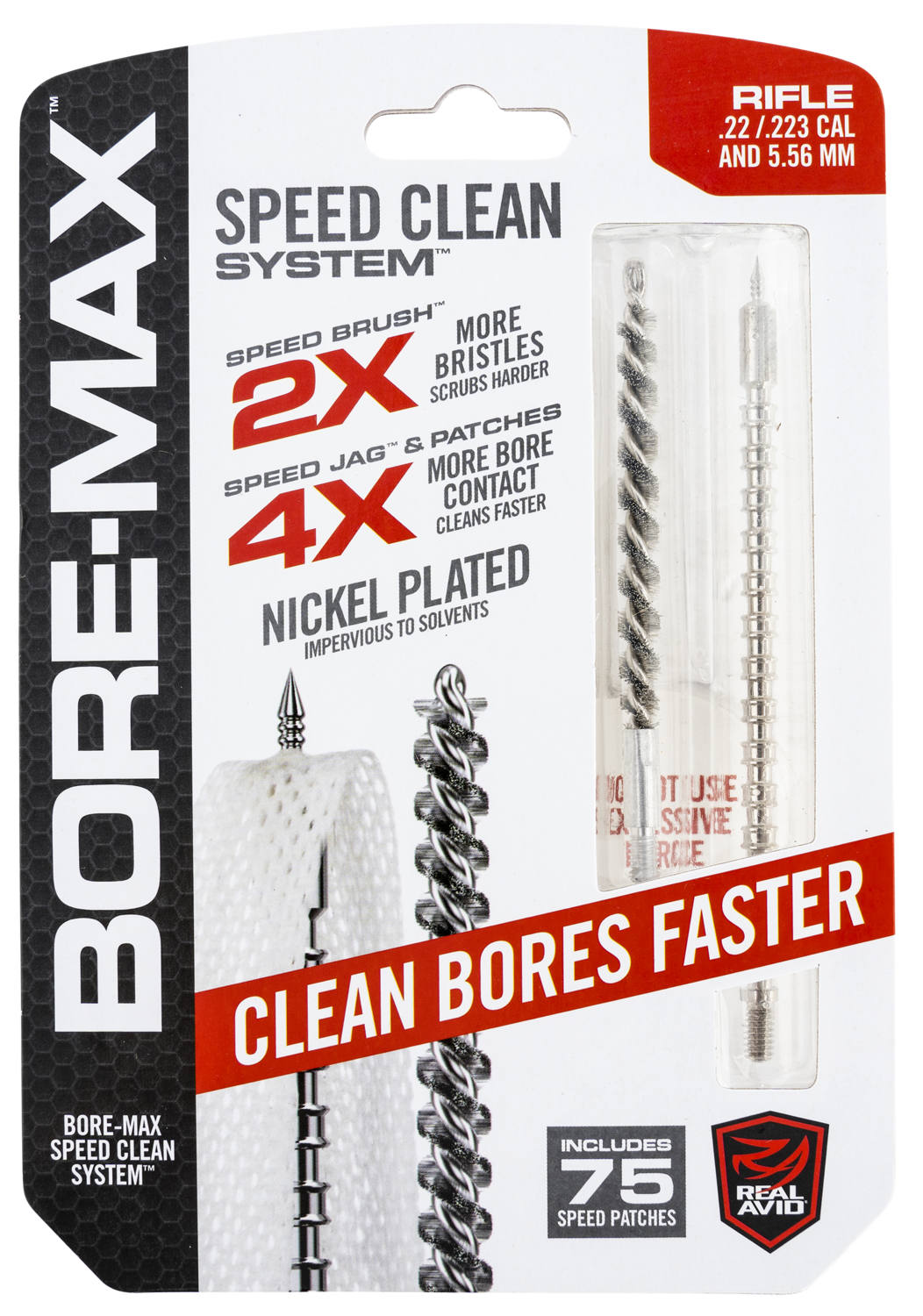 Real Avid/revo Bore-max, Avid Avbmset223   Speed Clean Upgrade Set .22/.223