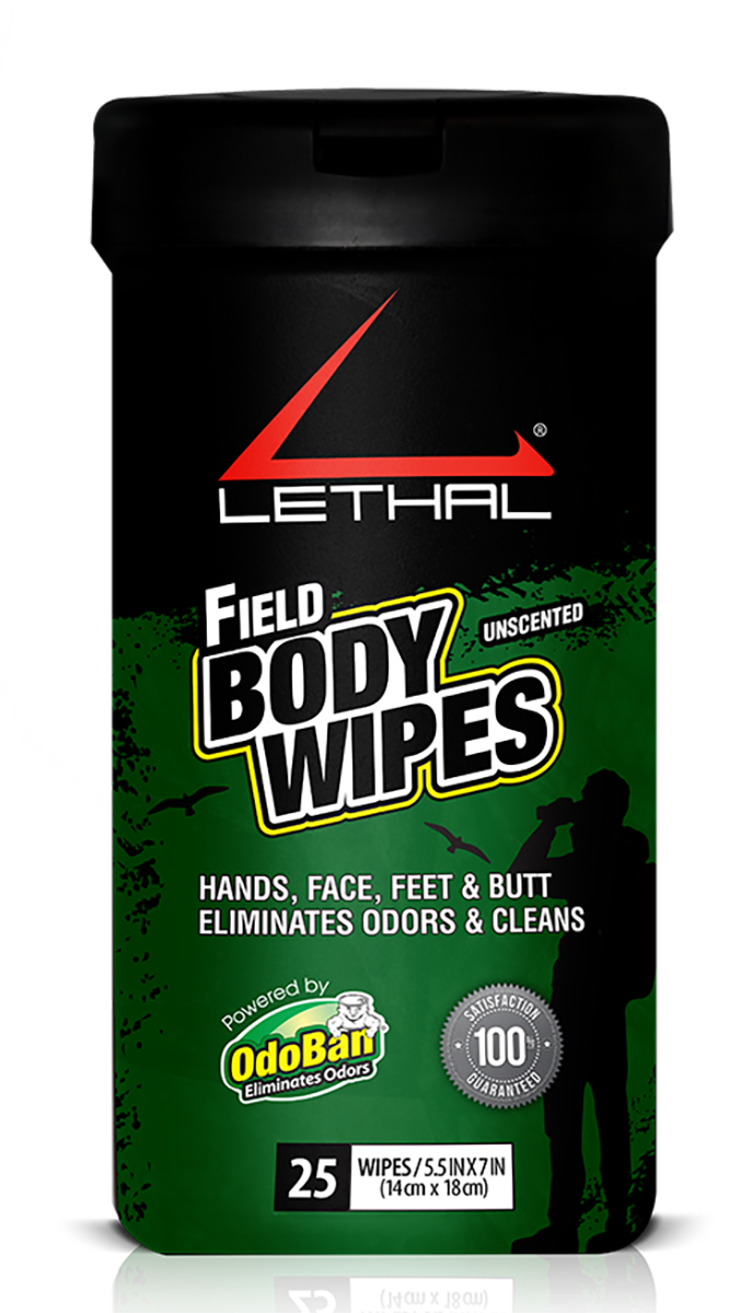 Clean Control/lethal Prod Field Body Wipes, Lethal 9423w6725w    Field Body Wipes 25