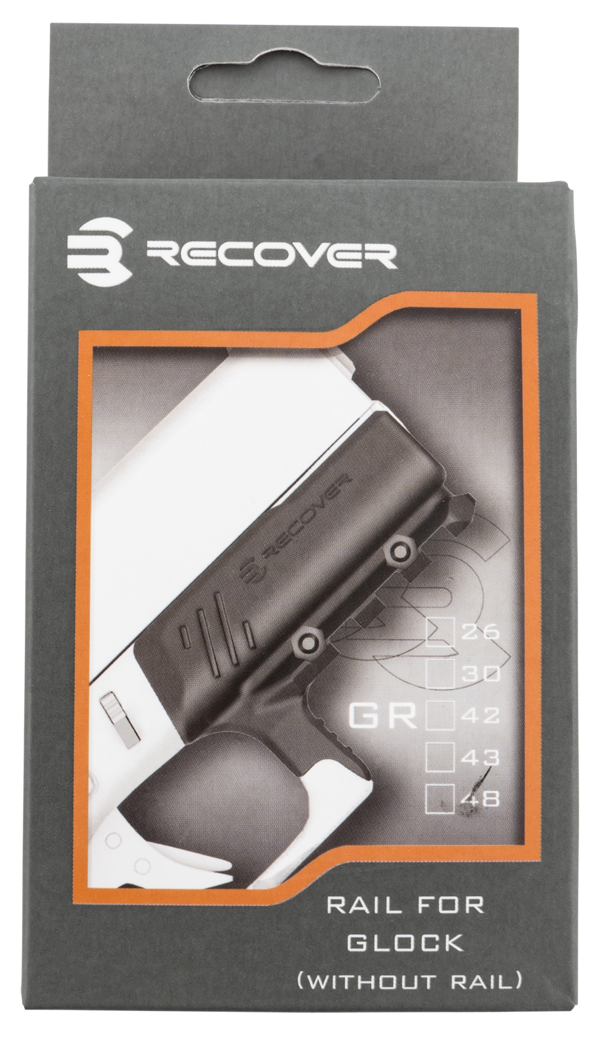 Recover Innovations Inc Rail Adapter, Rec Gr48-01    Rail Glk 48 Full Size Rail