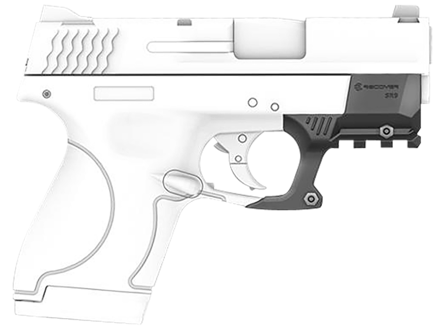Recover Innovations Inc Rail Adapter, Rec Shr9-01    M&p Shield S&w Compact Pict Rail